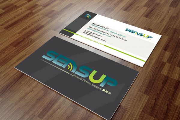 Création graphique à Lannion : cartes de visite SensUp