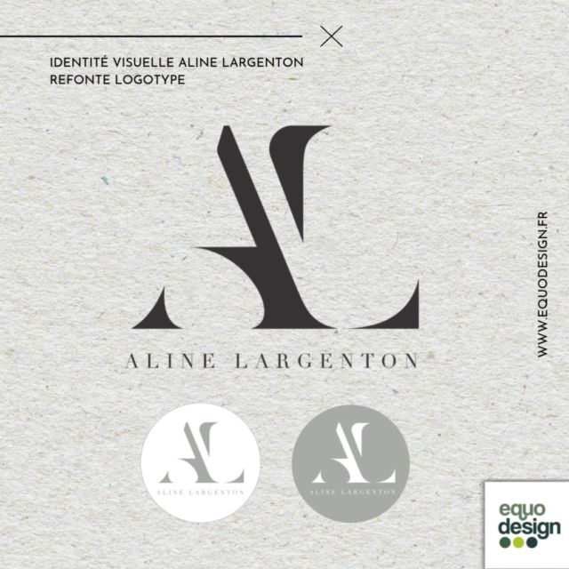 🎨 [𝗨𝗻𝗲 𝗰𝗿𝗲́𝗮𝘁𝗶𝗼𝗻 𝗘𝗾𝘂𝗼𝗱𝗲𝘀𝗶𝗴𝗻]
✨ Identité visuelle pour Aline Largenton, photographe fine art

Pour cette refonte, Aline souhaitait un logo en parfaite résonance avec son univers photographique 📸 : élégant, lumineux, féminin, romantique et haut de gamme.

Nous avons travaillé une typographie fine et aérée, jouant sur l’espacement des majuscules pour insuffler raffinement et intemporalité. Une seconde version intègre un discret monogramme AL, clin d’œil intime à son surnom.

Palette sobre : noir, blanc, gris perle.
Ambiance générale : chic minimaliste et poétique, à l’image de son travail d’auteur.

📍 Voir le site internet d'Aline LARGENTON, photographe à Caen : https://www.alinelargenton.com/

Si vous souhaitez travailler avec moi pour une refonte ou une création de logo : 
Mon site : https://www.equodesign.fr/ 
Mail : adeline@equodesign.fr
Tel : 06.64.74.96.55

#equodesign  #graphiste  #logo #lannion
